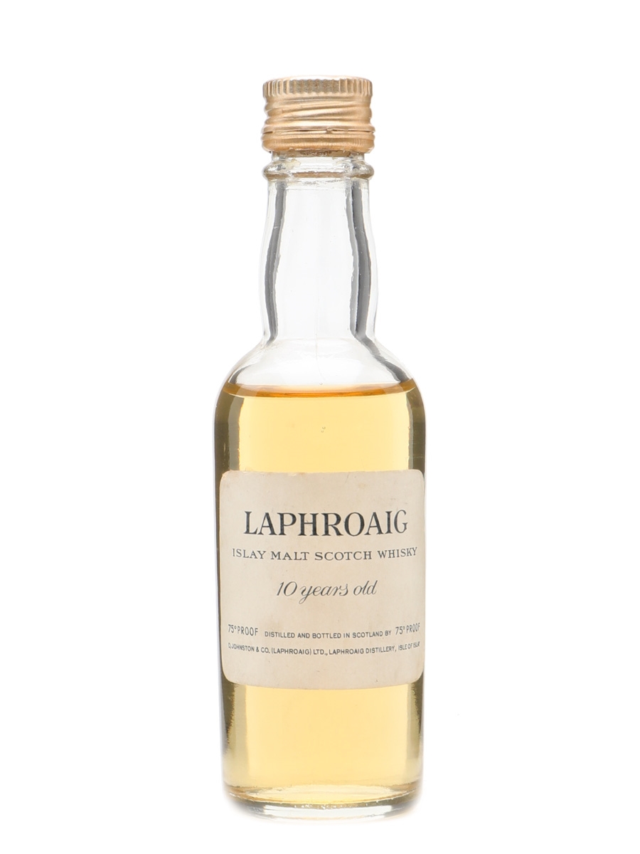 Laphroaig 10 Years Old 75 Proof Bottled 1970s 5cl
