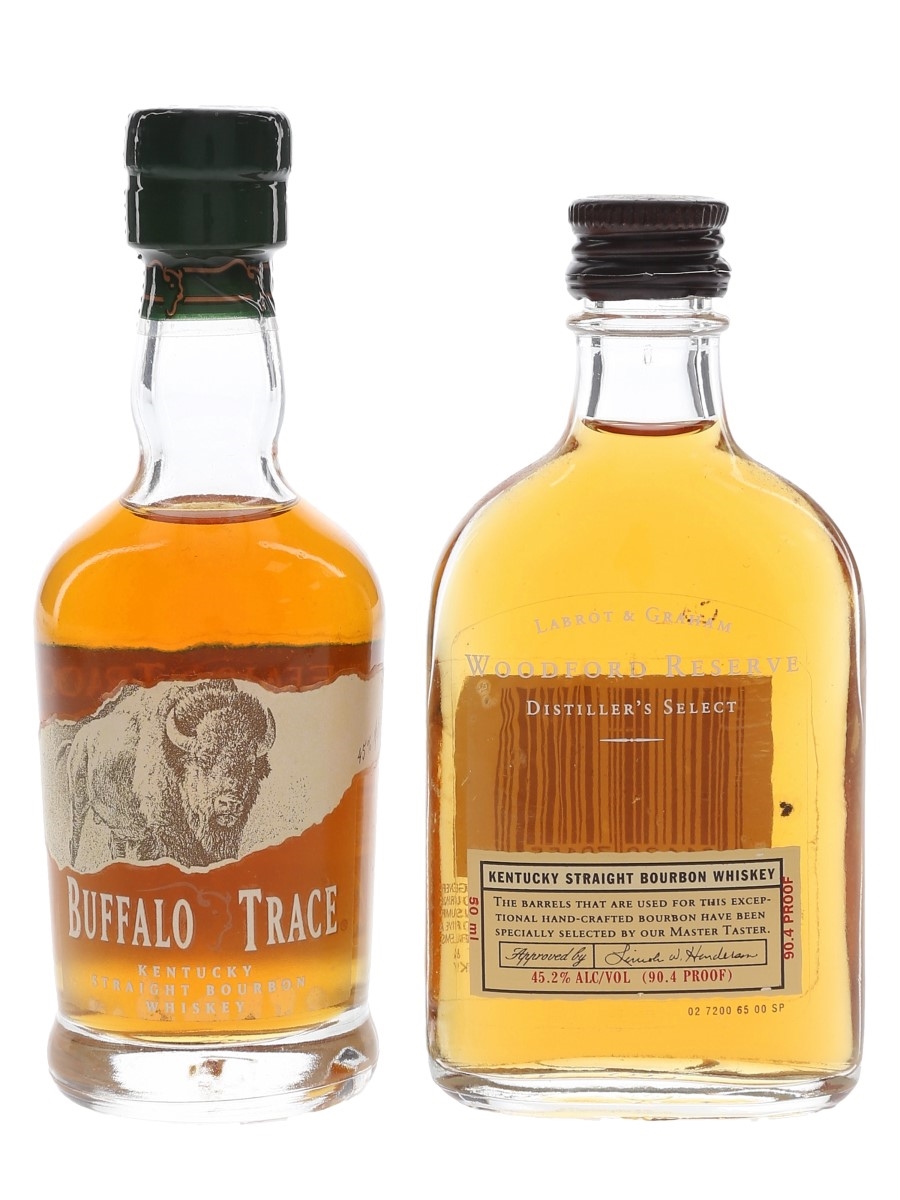 Buffalo Trace & Woodford Reserve  2 x 5cl