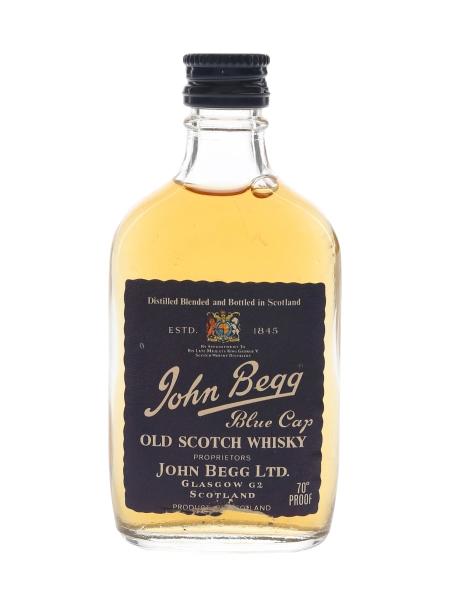 John Begg Blue Cap Bottled 1970s 5cl / 40%