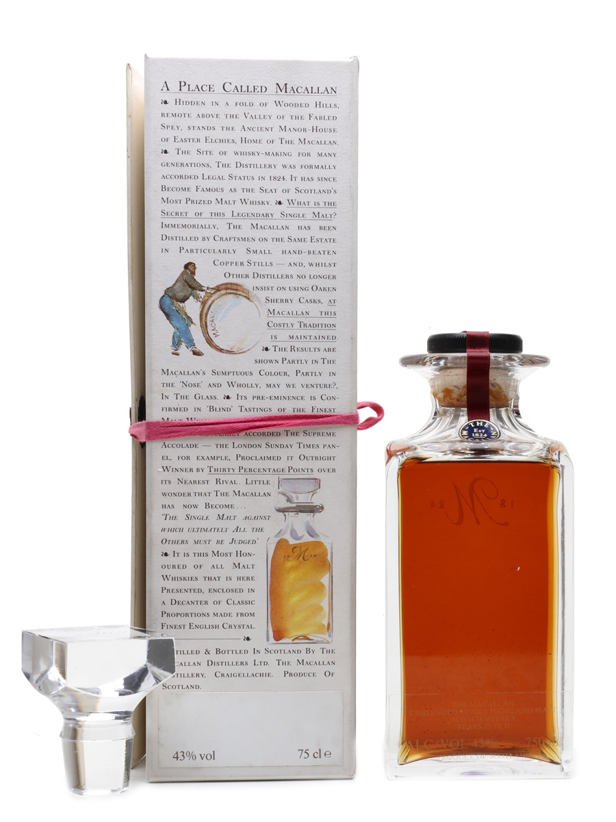 Macallan 1962 25 Year Old Tudor Crystal Decanter - Lot 77253 - Buy/Sell  Macallan Whisky Online