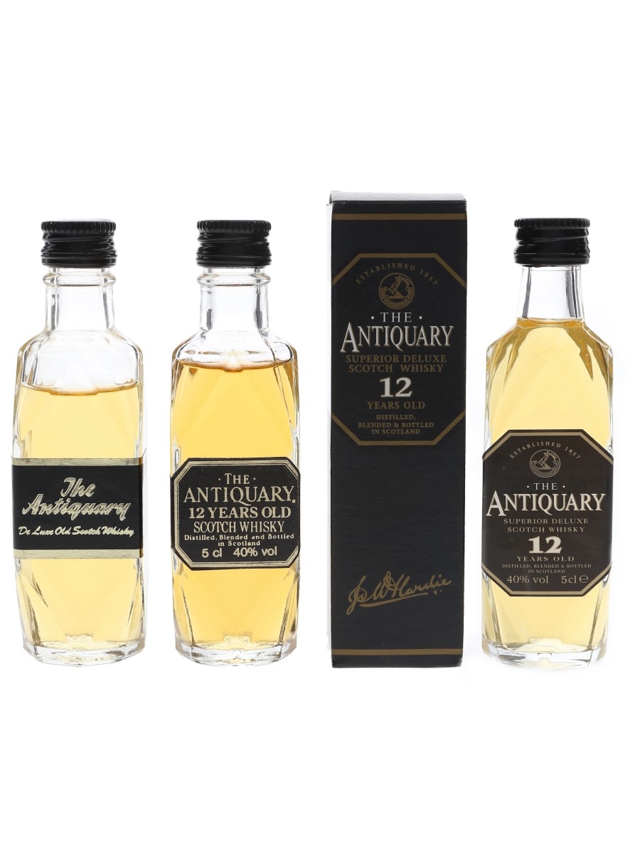 Antiquary 12 Year Old & De Luxe  3 x 5cl