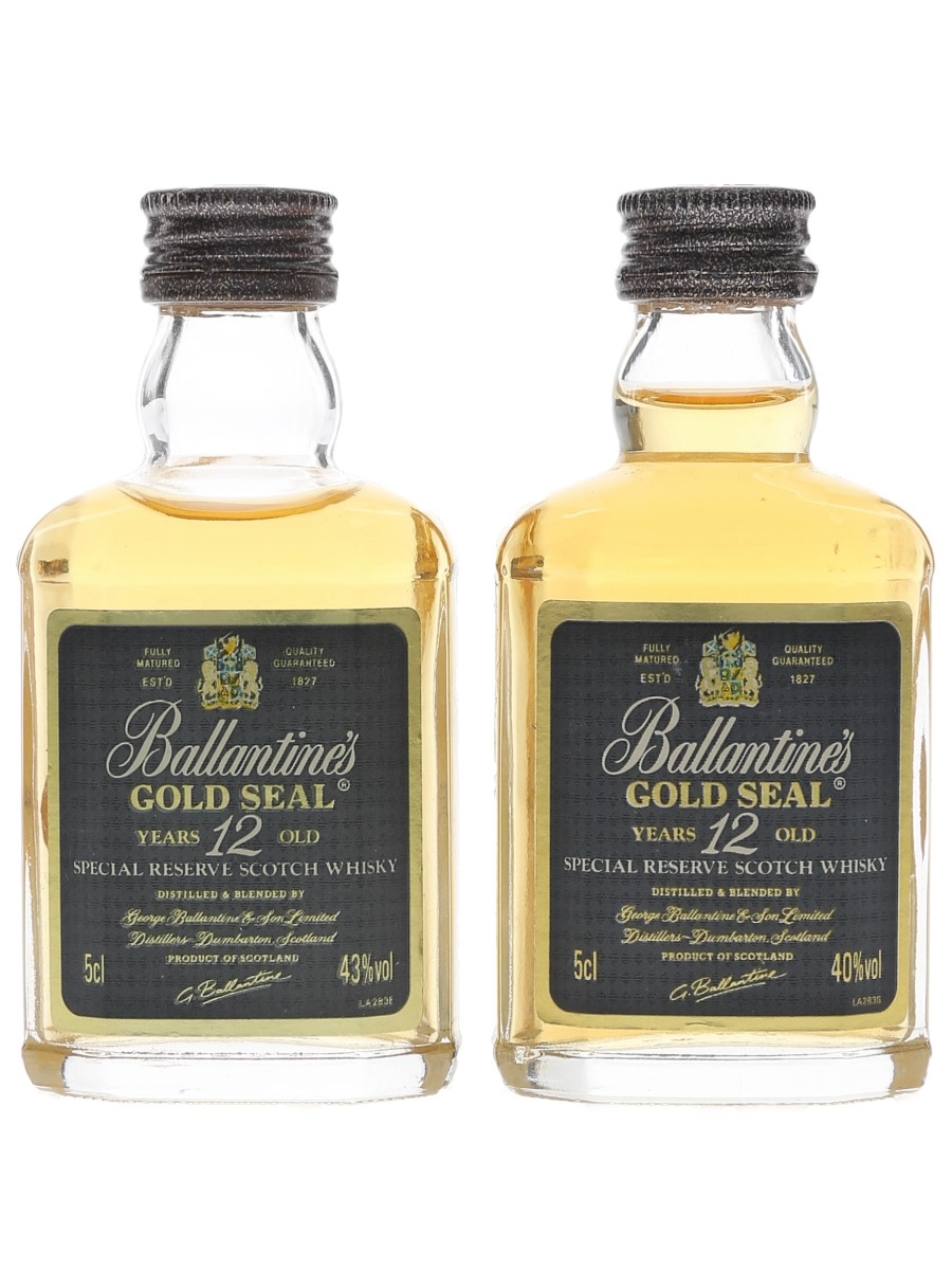 Ballantine's Gold Seal 12 Year Old  2 x 5cl