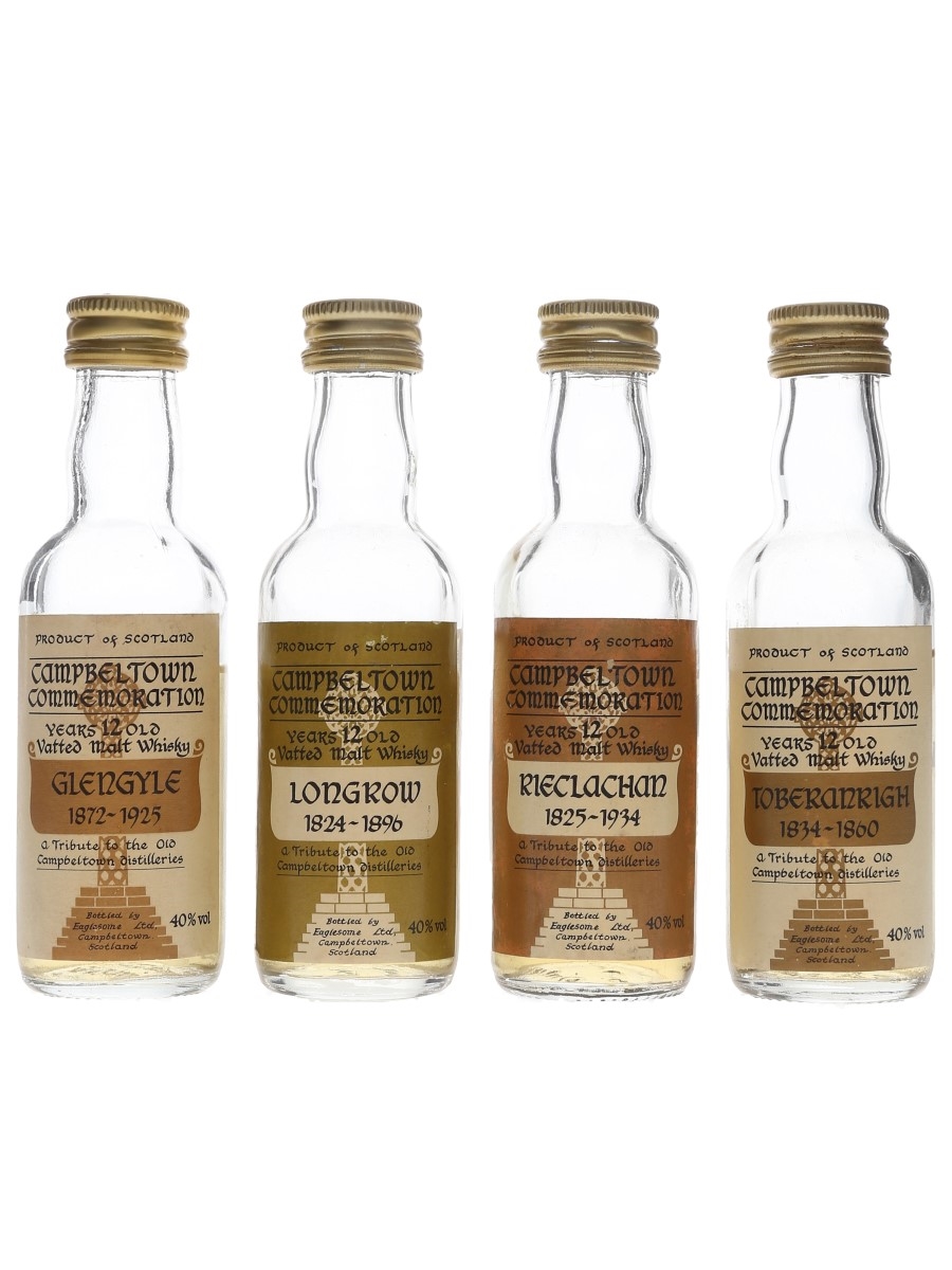 Campbeltown Commemoration 12 Year Old Glengyle, Longrow, Rieclachan & Toberanrigh 4 x 5cl / 40%