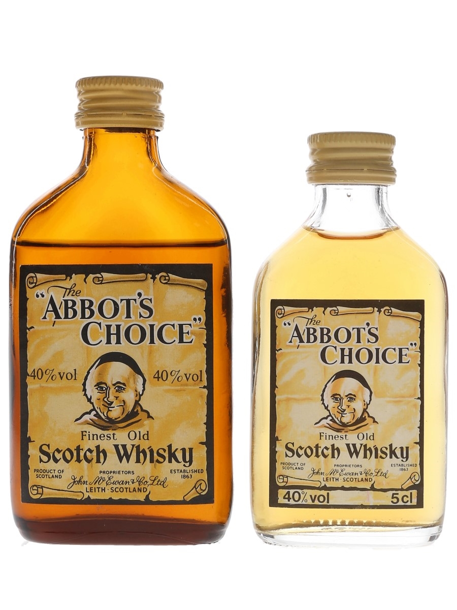 Abbot's Choice Bottled 1980s - John McEwan & Co. 2 x 5cl / 40%