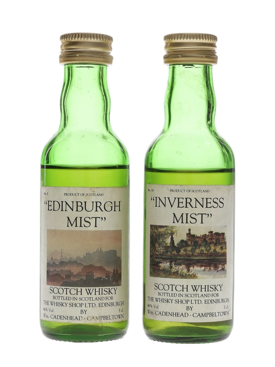 Wm Cadenhead Edinburgh Mist & Inverness Mist The Whisky Shop Ltd. 2 x 5cl / 46%