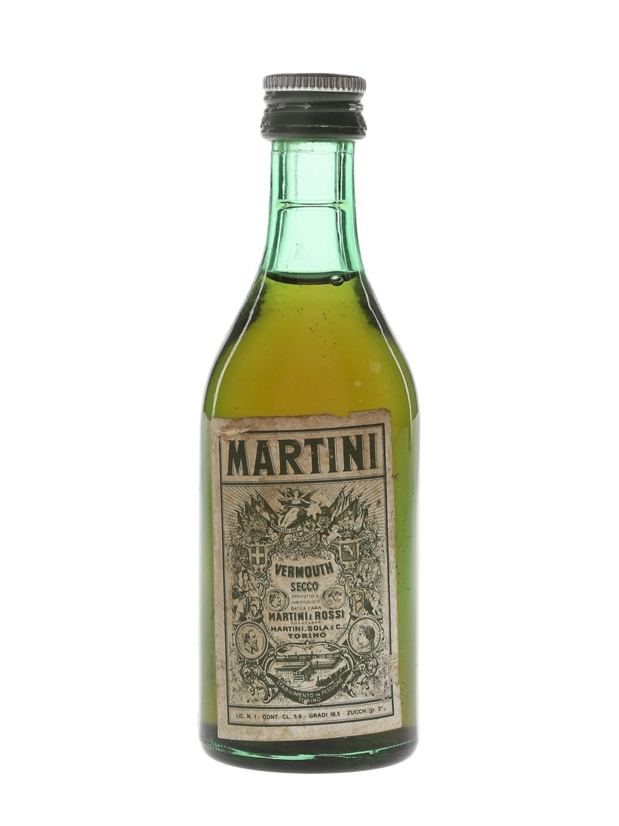 Martini Extra Dry Bottled 1960s-1970s 5.9cl / 18.5%