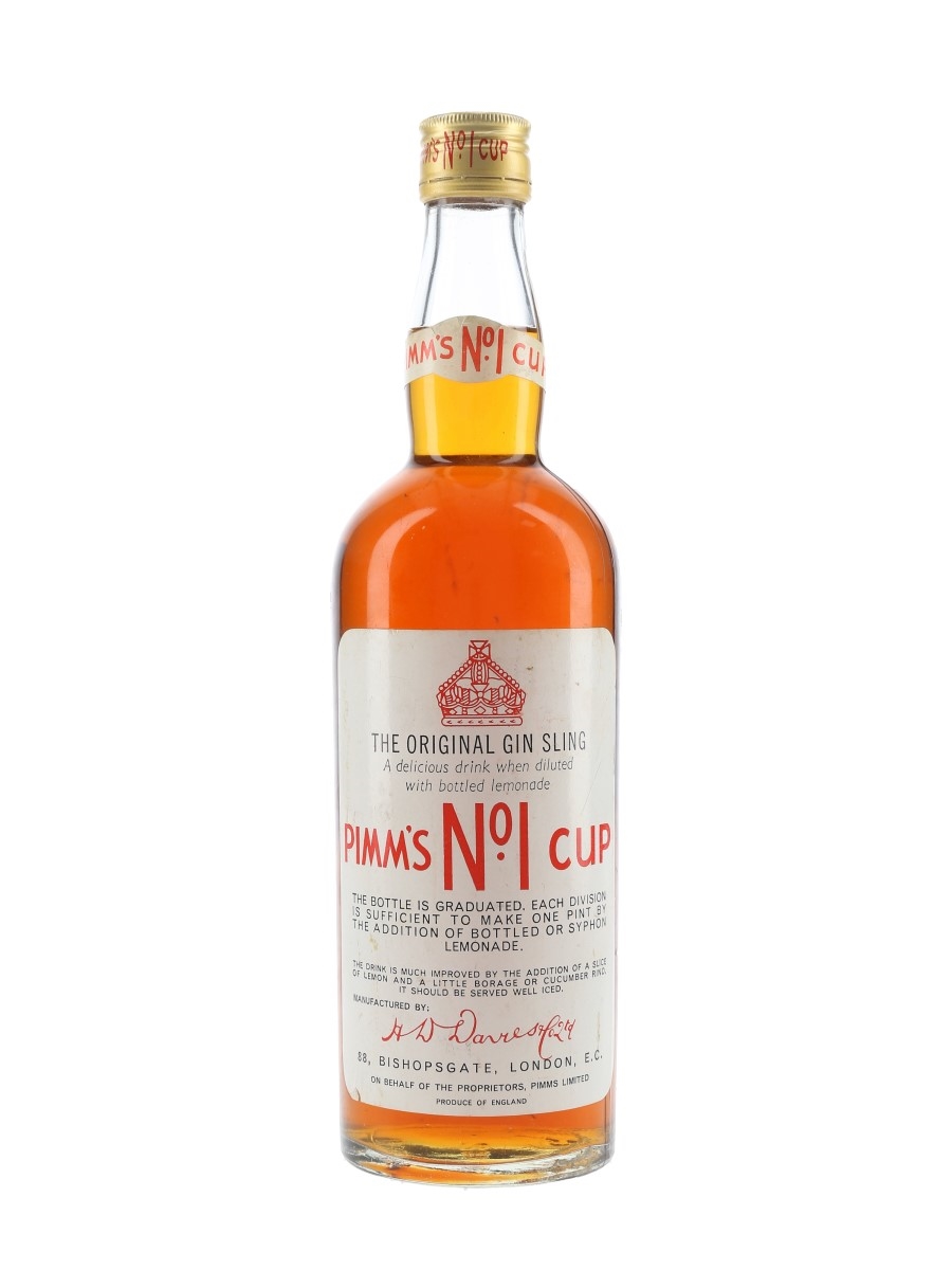 Pimm's No.1 Cup Bottled 1960s 75cl / 34.3%