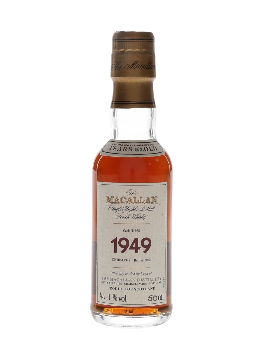 Macallan 1949 52 Year Old Fine & Rare Bottled 2002 - Cask No.935 5cl / 41.1%