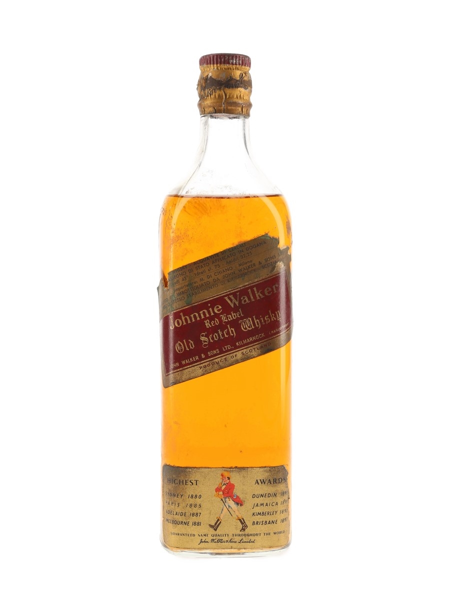 Johnnie Walker Red Label Bottled 1950s - M Di Chiano 75cl / 43%