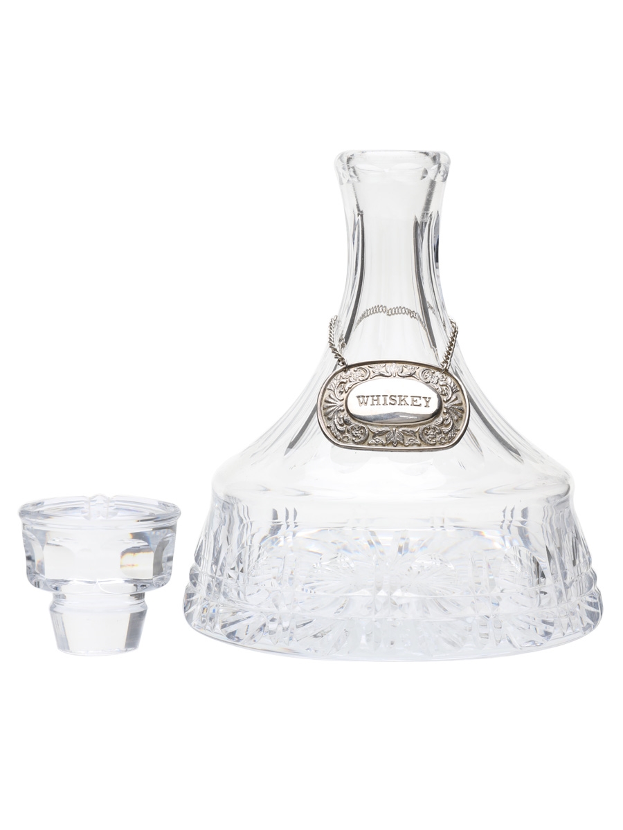Crystal Decanter With Stopper  19.5cm x 17cm