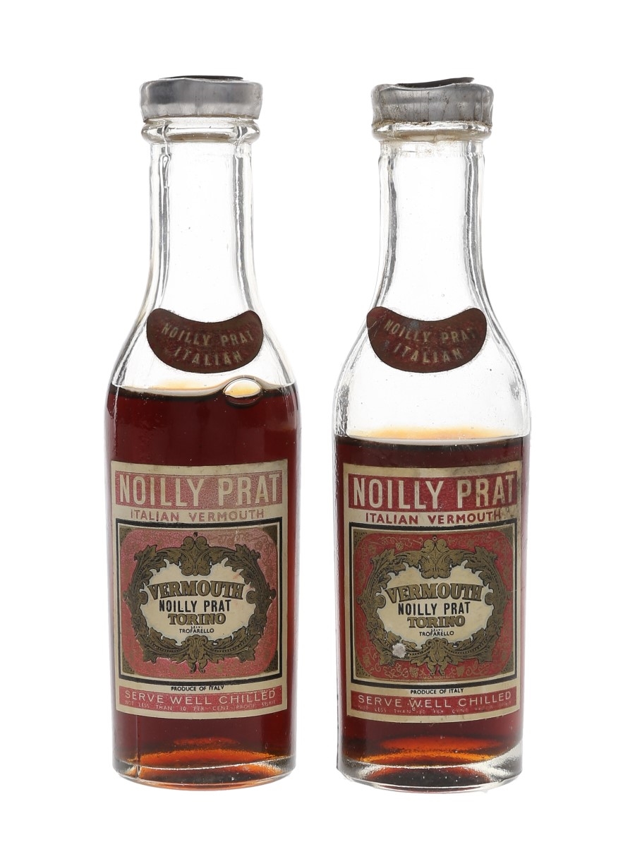 Noilly Prat Italian Vermouth Bottled 1950s-1960s 2 x 5cl / 17%