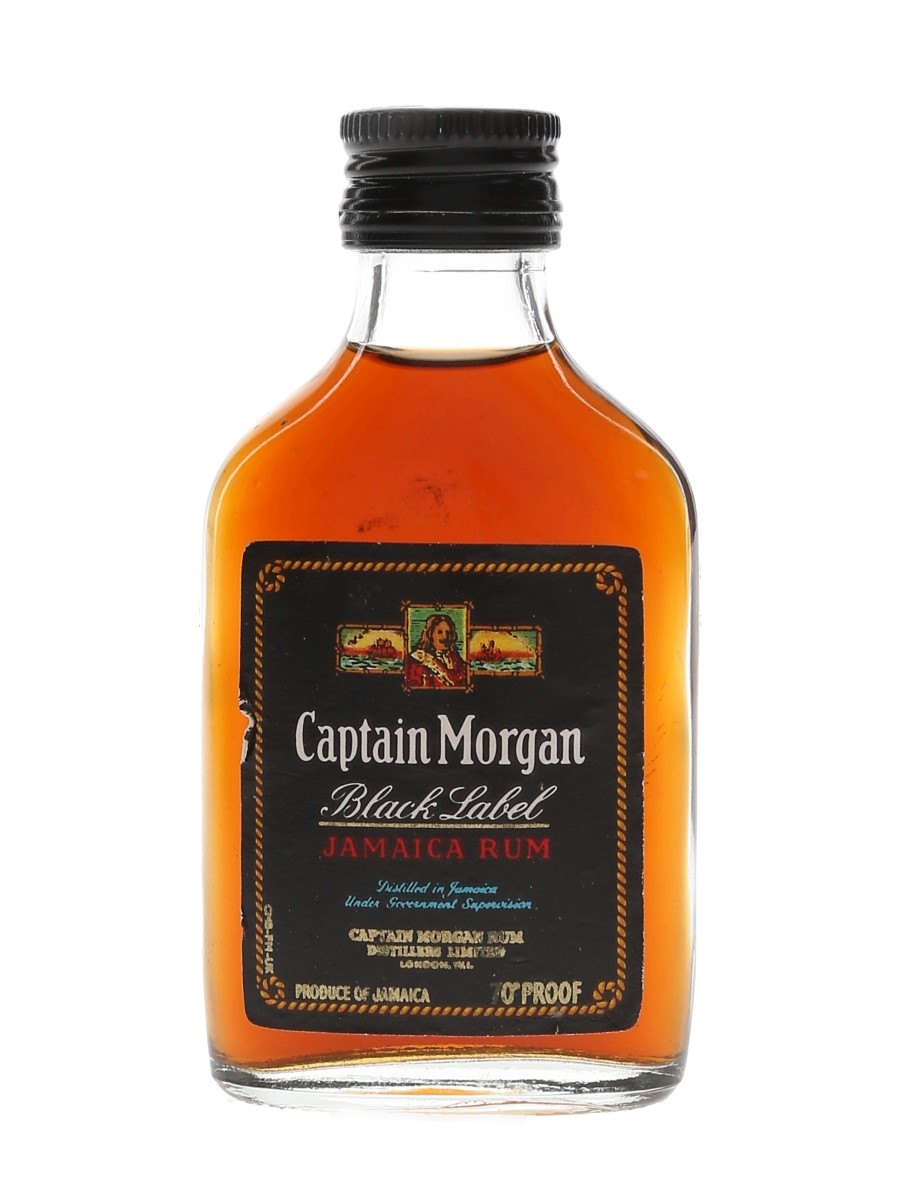 Captain Morgan Black Label Bottled 1970s 5cl / 40%