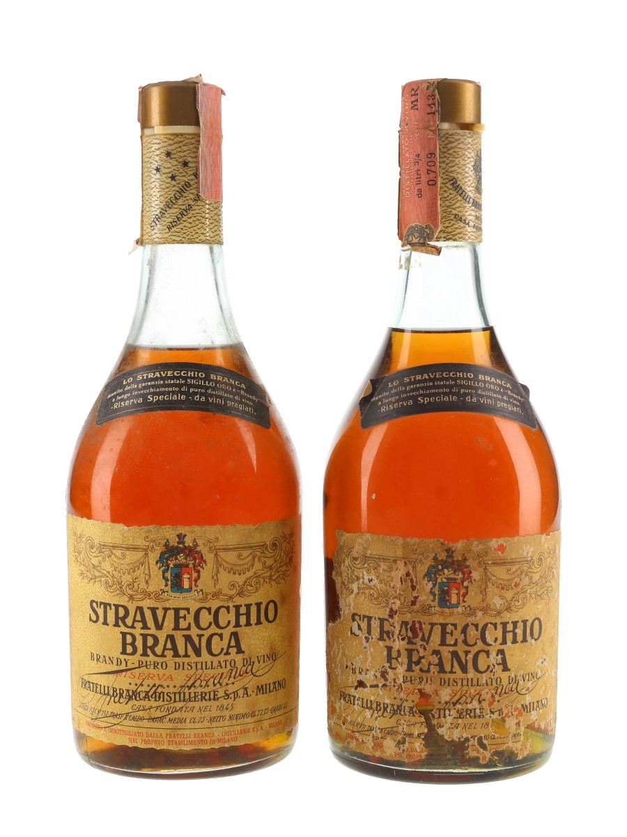 Stravecchio Branca Bottled 1970s 2 x 75cl / 42%