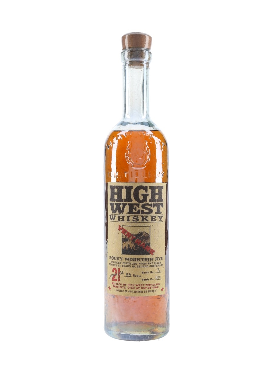 High West 21 Year Old Very Rare Batch No. 3 75cl / 46%