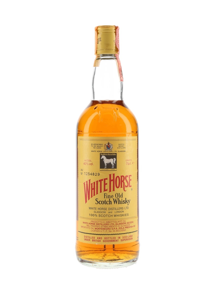 White Horse Bottled 1980s - Montenegro 75cl / 40%
