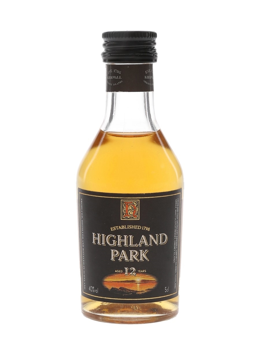 Highland Park 12 Year Old Bottled 1990s-2000s 5cl / 40%