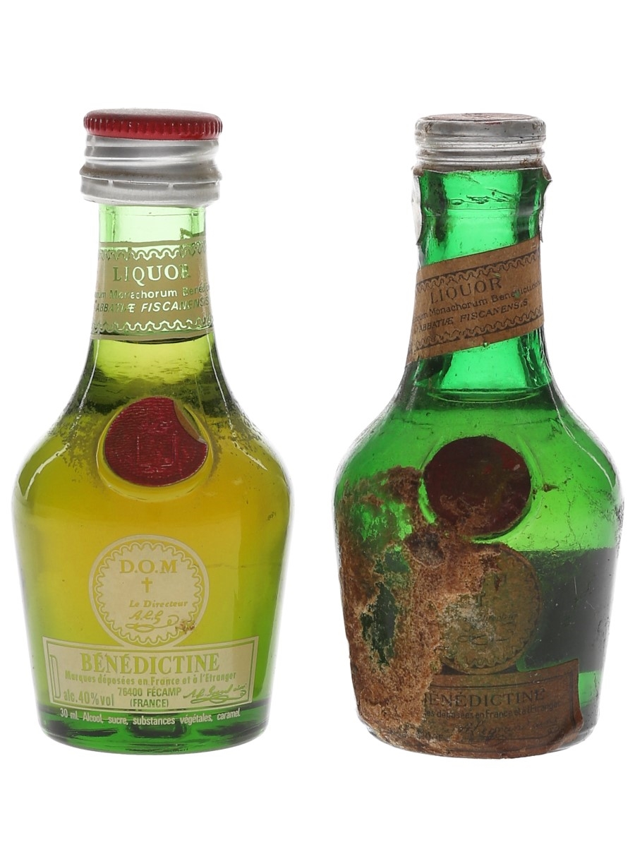 Benedictine DOM Bottled 1960s-1970s 2 x 3cl