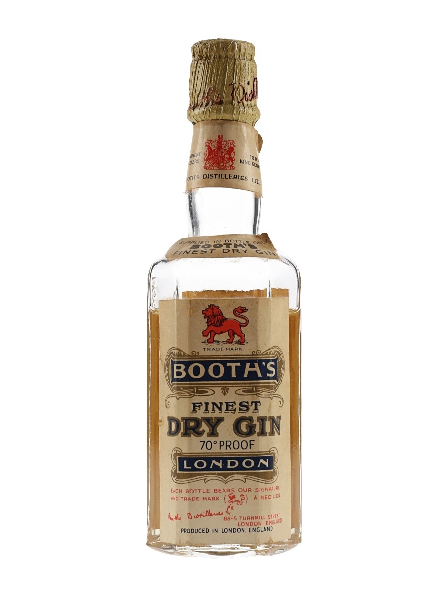 Booth's Finest Dry Gin Bottled 1950 5cl / 40%