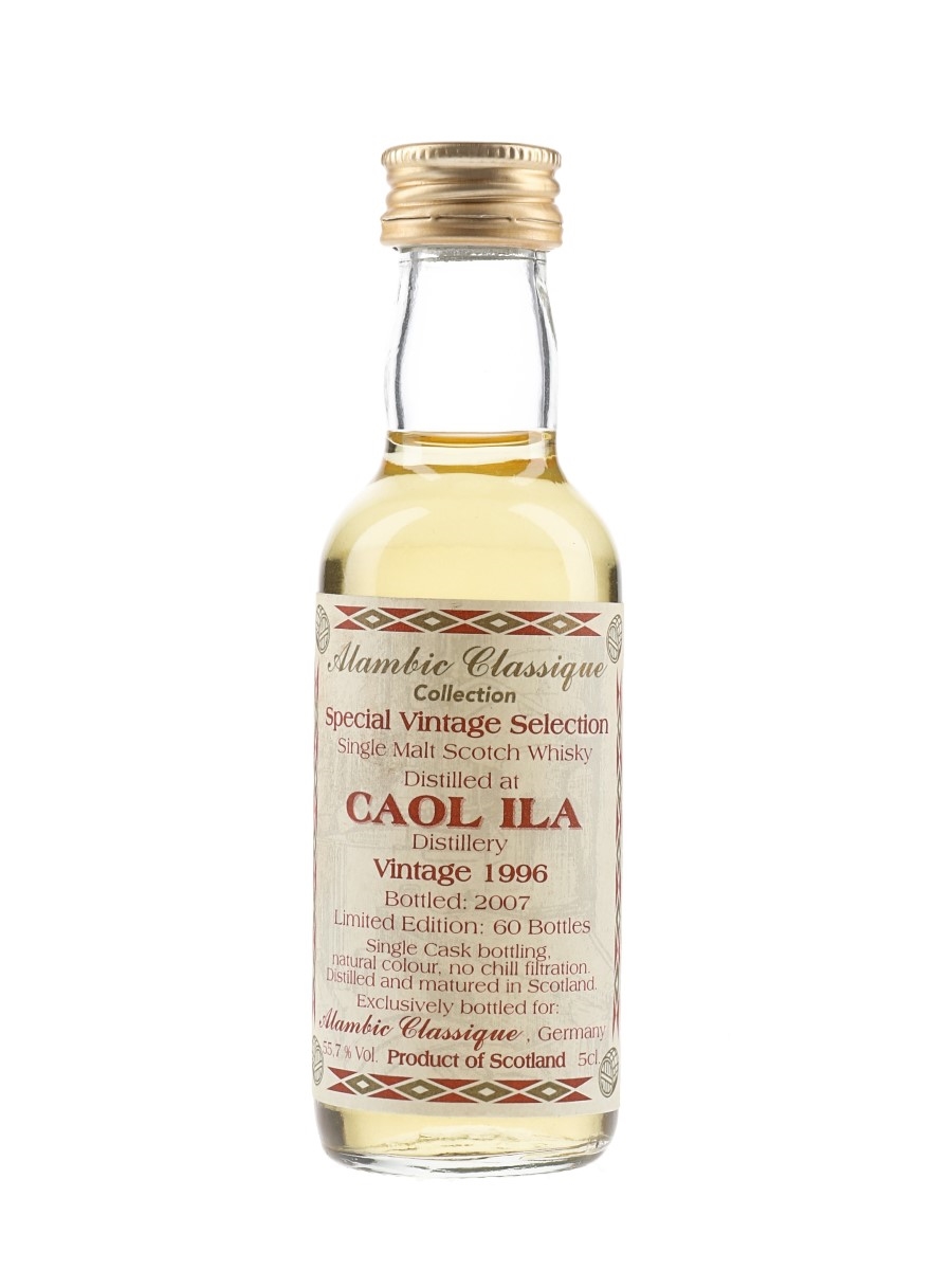 Caol Ila 1996 Bottled 2007 - Alambic Classique 5cl / 55.7%