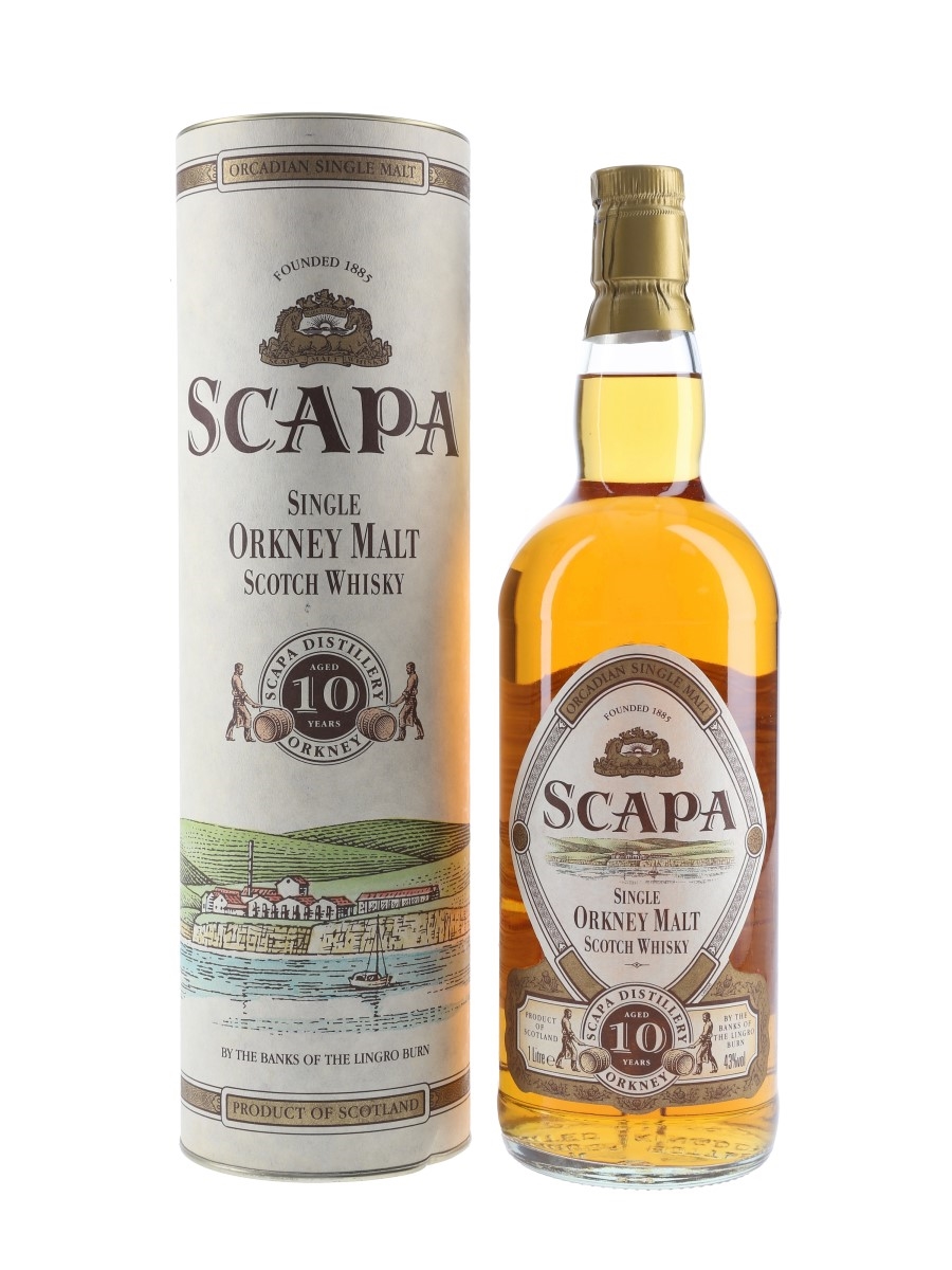 Scapa 10 Year Old Bottled 1990s - Travel Retail 100cl / 40%