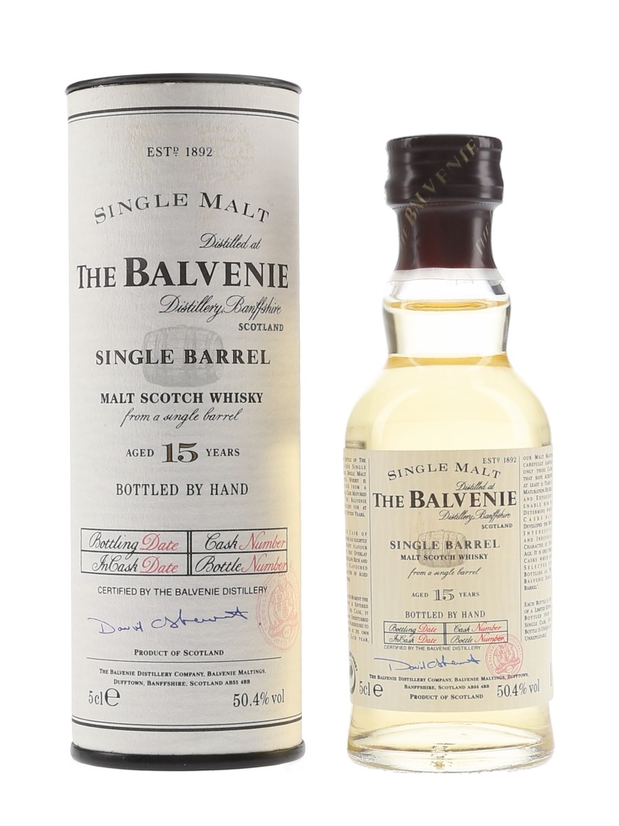 Balvenie 15 Year Old Single Barrel 5cl / 50.4%