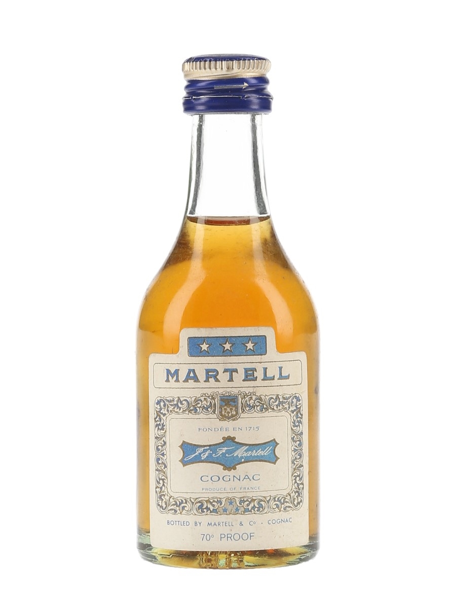 Martell 3 Star Bottled 1970s 5cl / 40%