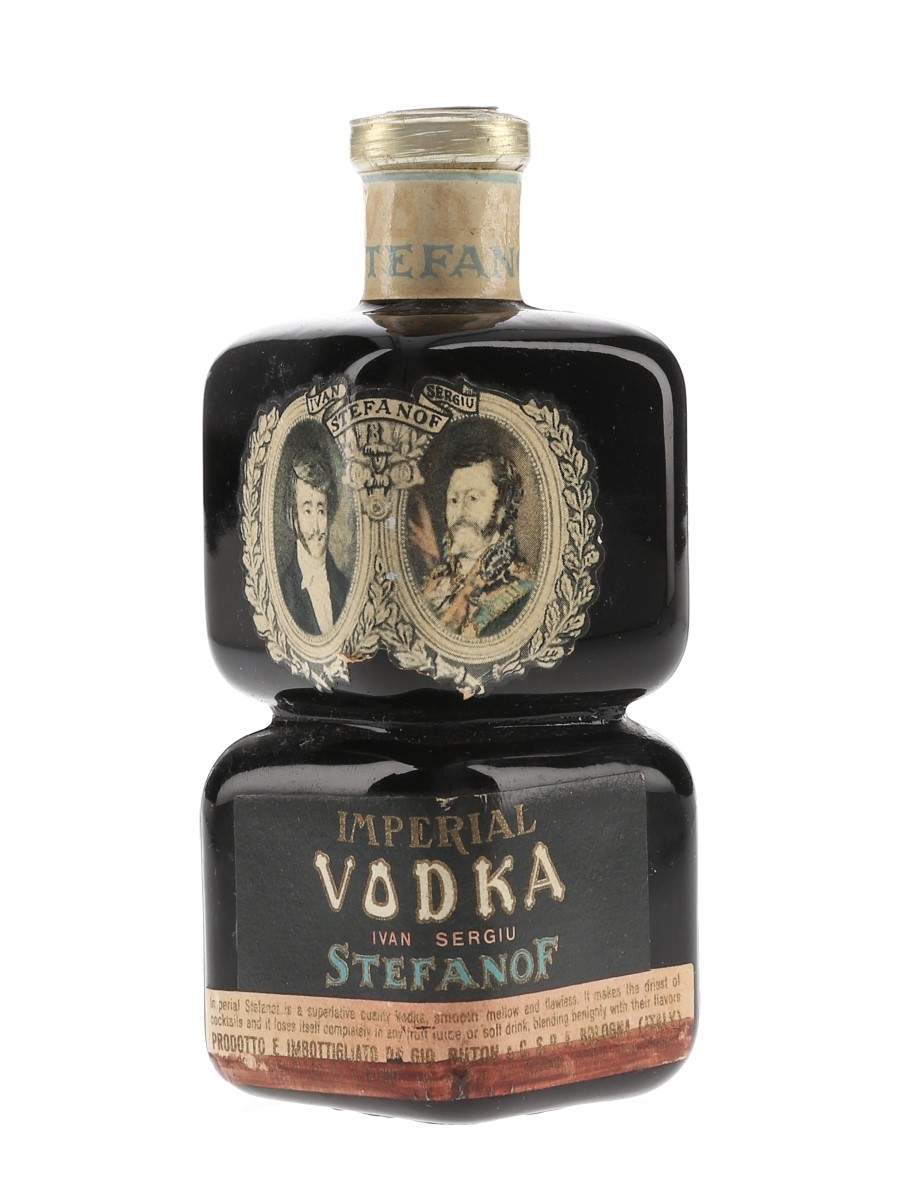 Stefanof Imperial Vodka Bottled 1950s - Buton 4.7cl / 37%