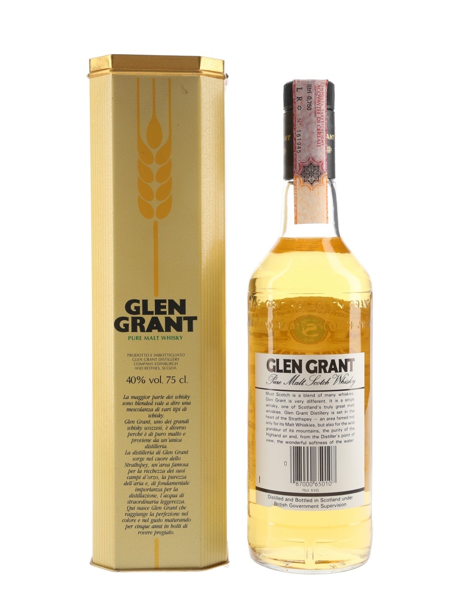 Glen Grant 1982 5 Year Old - Lot 78490 - Buy/Sell Speyside Whisky