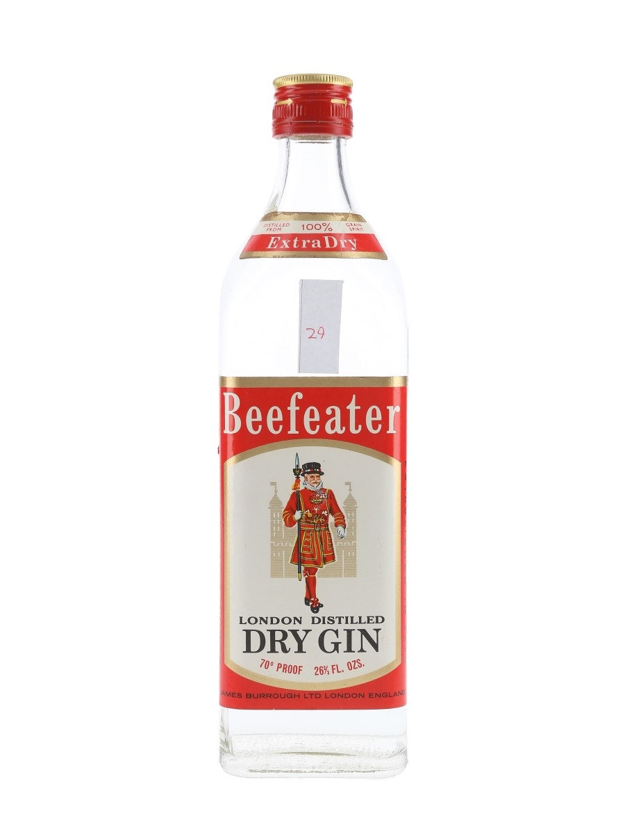 Beefeater London Distilled Dry Gin Bottled 1970s 75cl / 40%