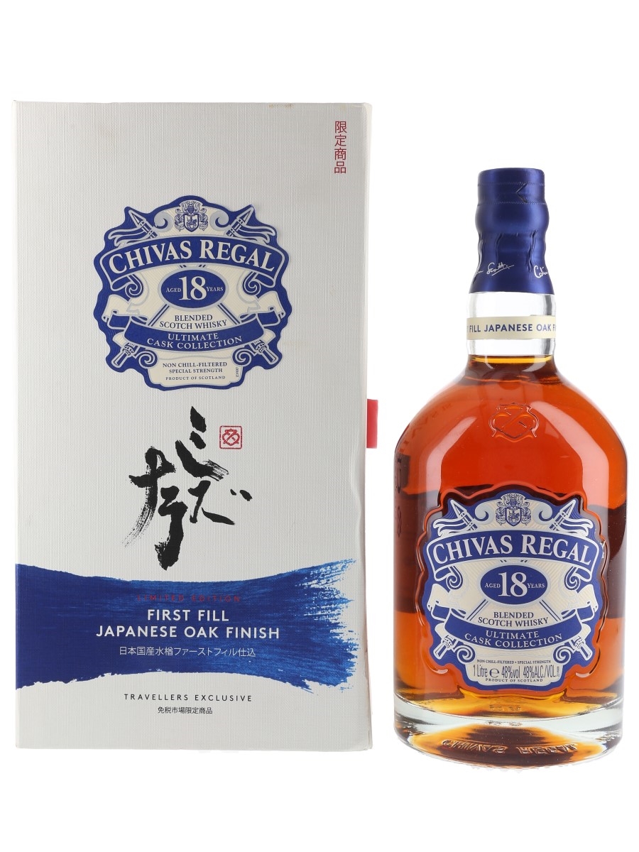 Chivas Regal 18 Year Old Ultimate Cask Collection First Fill Japanese Oak Finish 100cl / 48%
