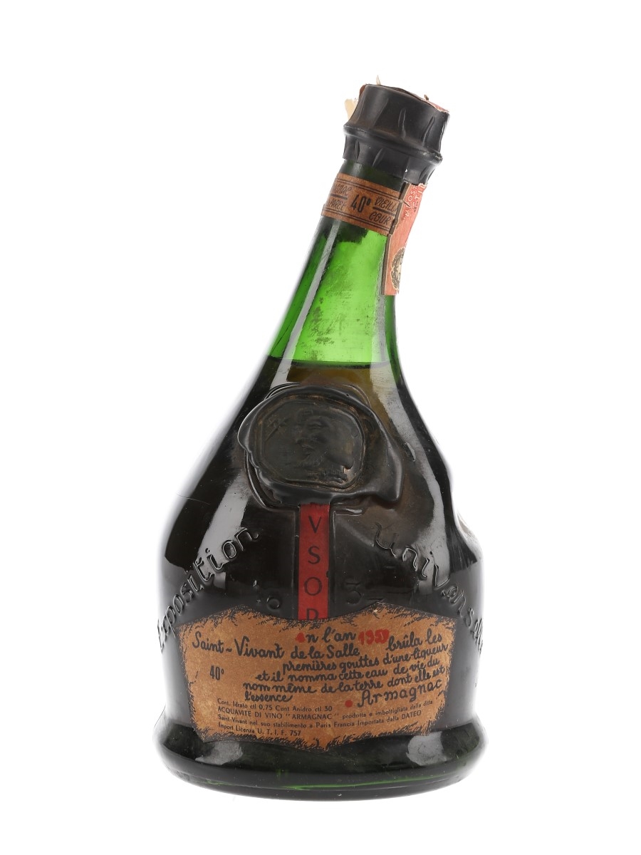 Saint Vivant VSOP Armagnac Bottled 1970s - Dateo 75cl / 40%
