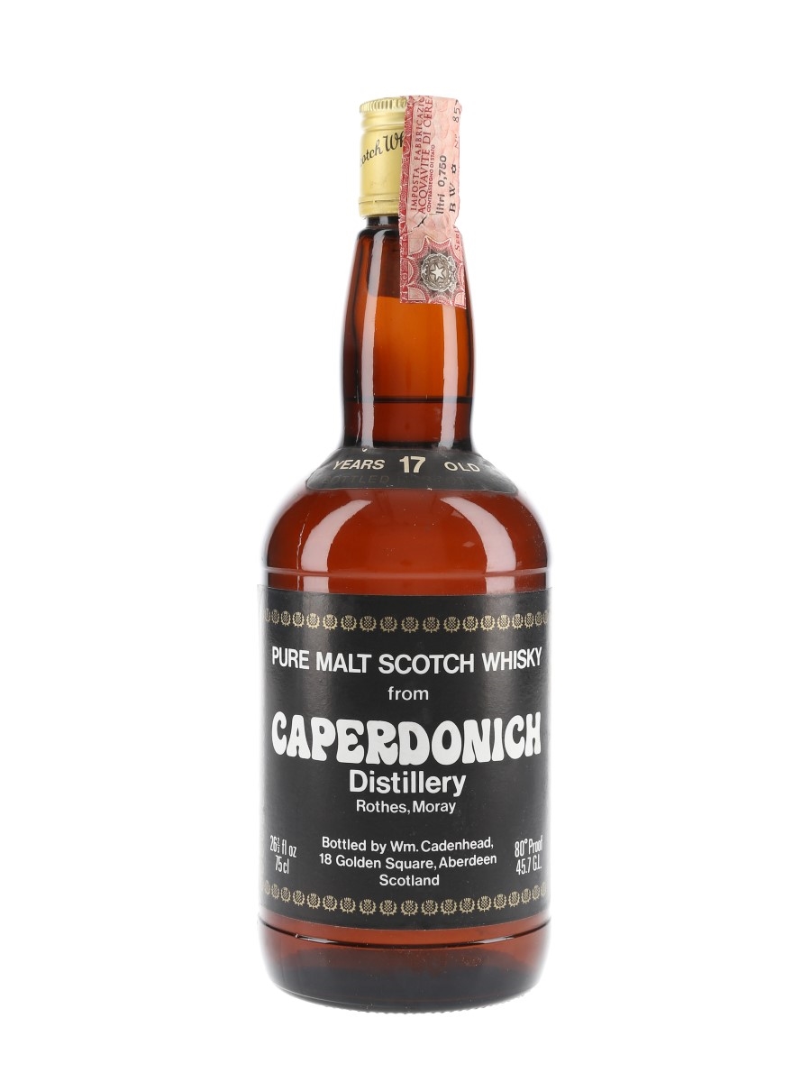Caperdonich 17 Year Old Bottled 1980s - Cadenhead 'Dumpy' 75cl / 45.7%