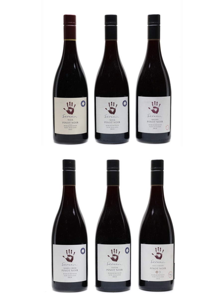 Seresin Pinot Noir 2013 & 2014 Noa, Rachel, Raupo Creek, Sun & Moon, Tatou 6 x 75cl / 13.5%