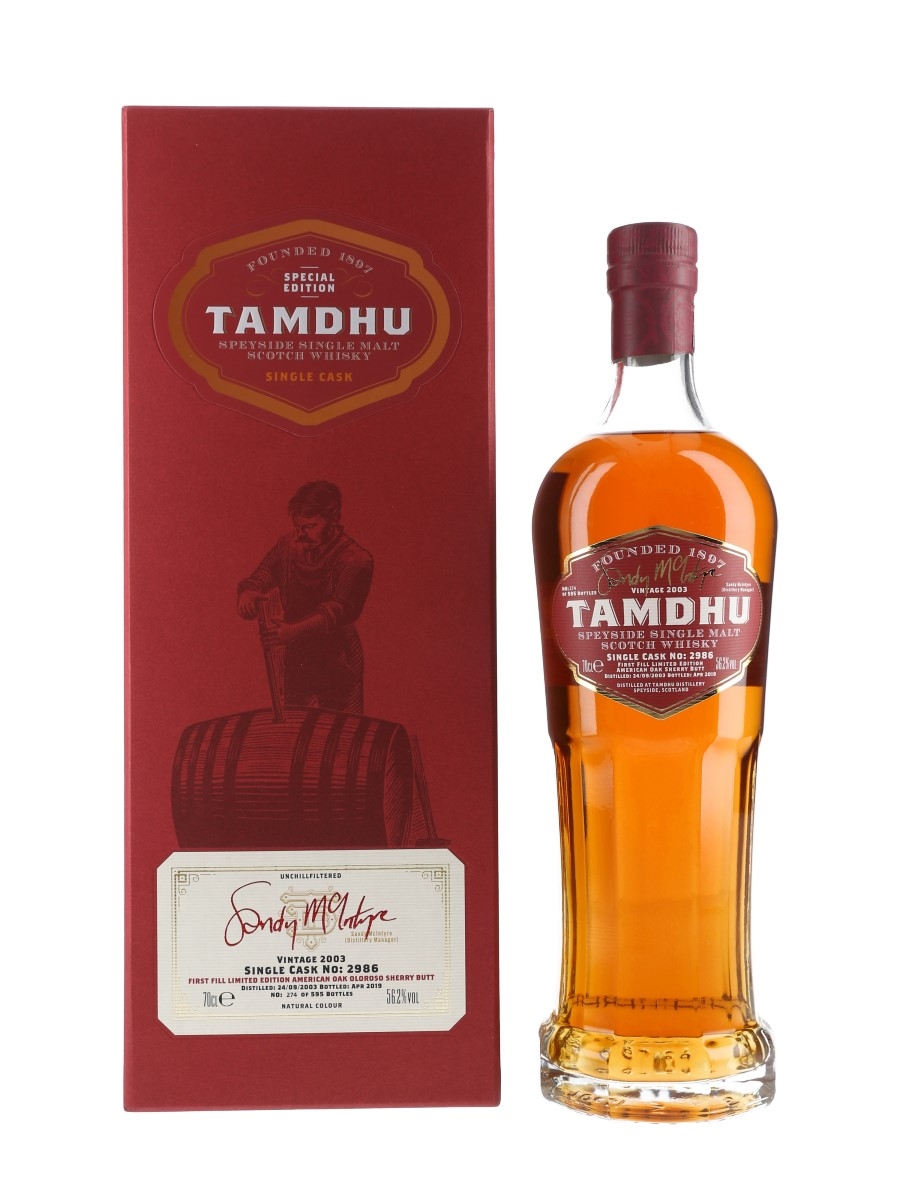 Tamdhu 2003 Sandy McIntyre Single Cask 2986 Bottled 2019 70cl / 56.2%