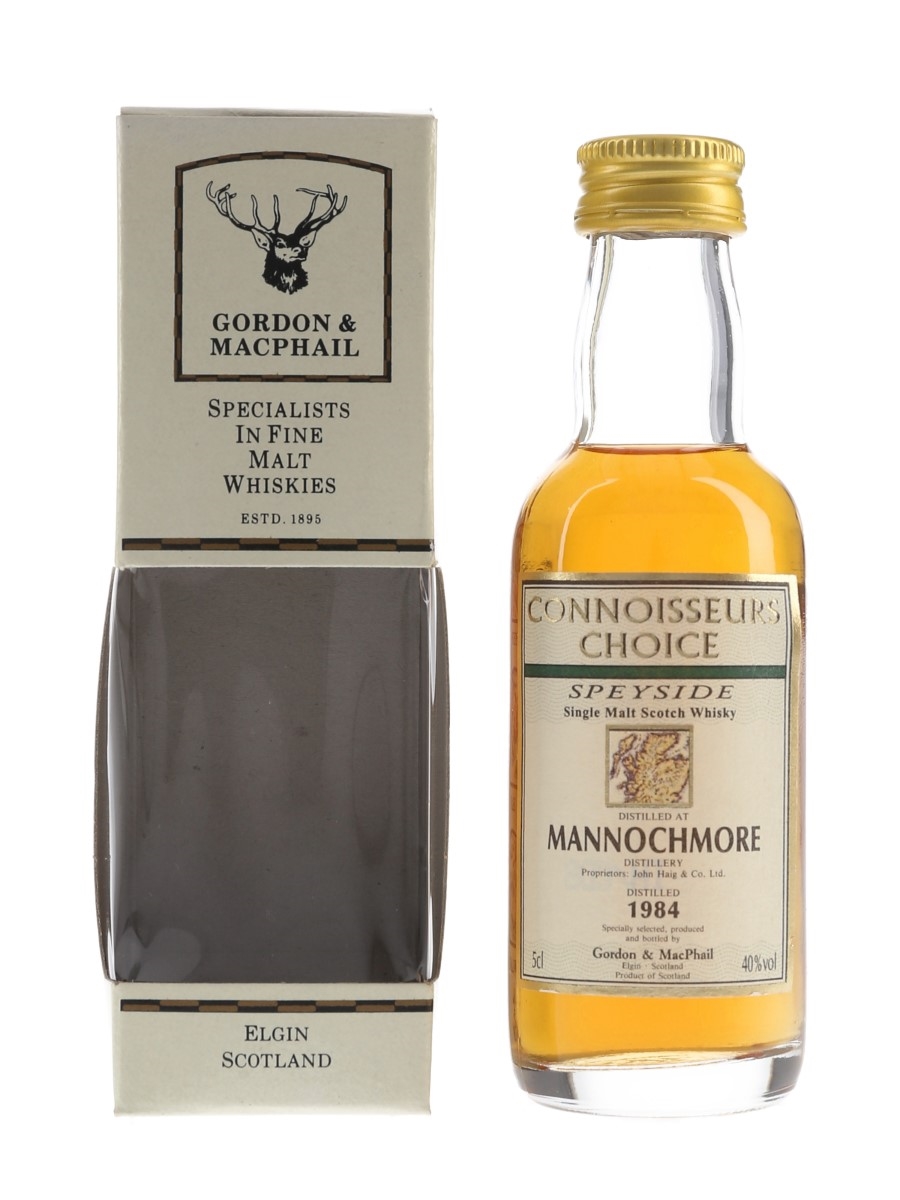 Mannochmore 1984 Connoisseurs Choice Bottled 1990s - Gordon & MacPhail 5cl / 40%