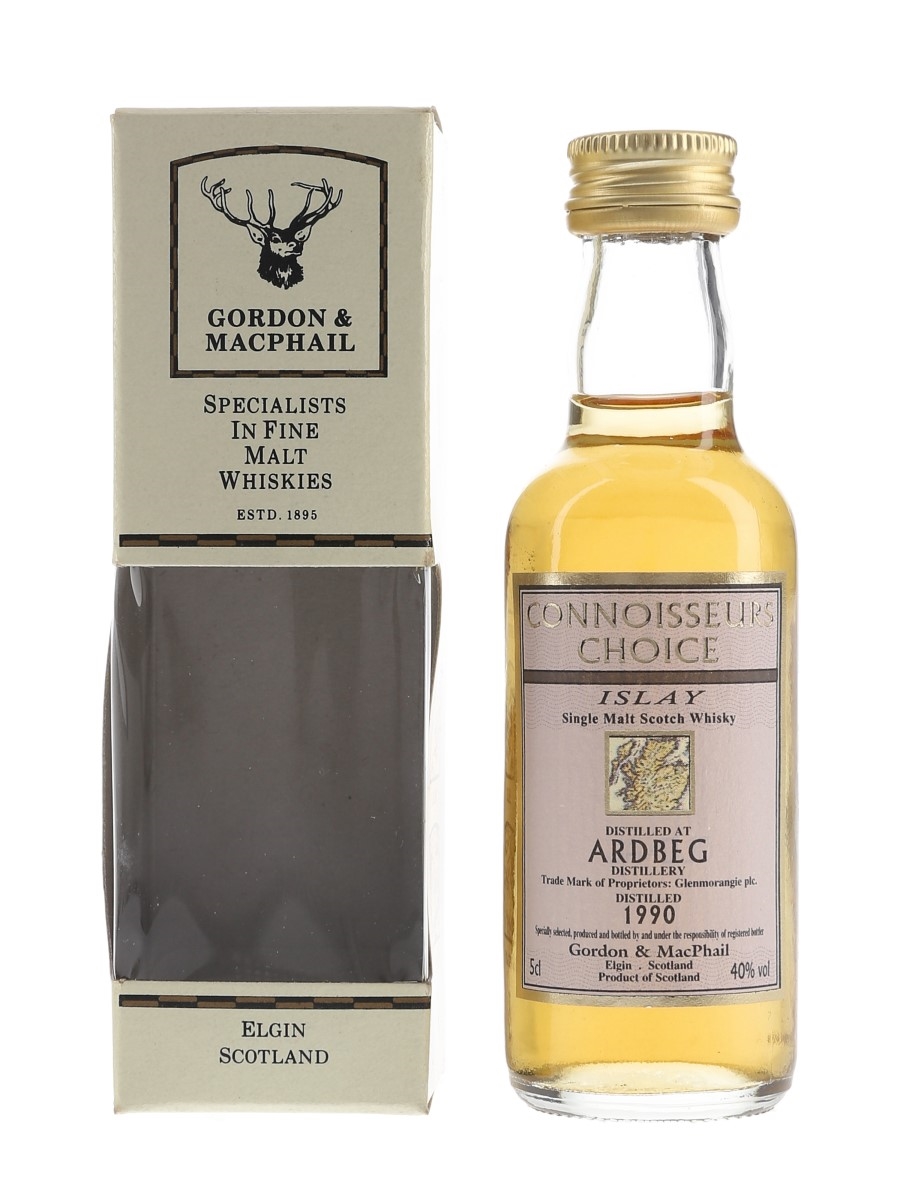 Ardbeg 1990 Connoisseurs Choice Bottled 2000s - Gordon & MacPhail's 5cl / 40%