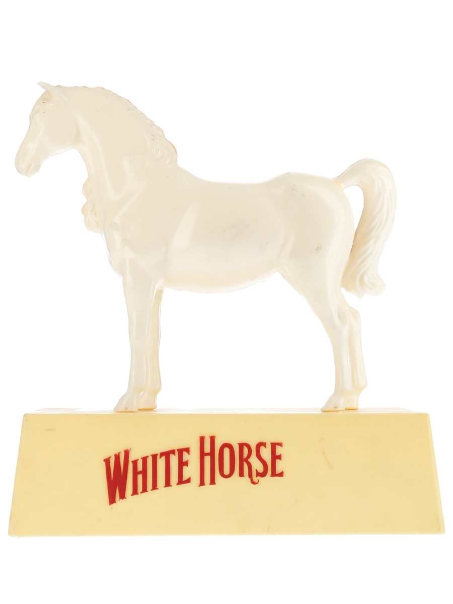 White Horse Plastic Bar Ornament  24cm x 21.5cm x 7cms