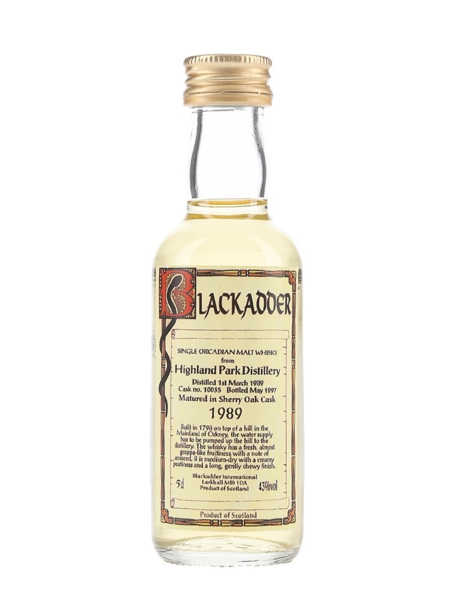 Highland Park 1989 Bottled 1997 - Blackadder International 5cl / 43%