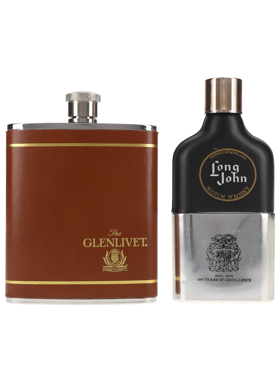 Glenlivet & Long John Hip Flasks  