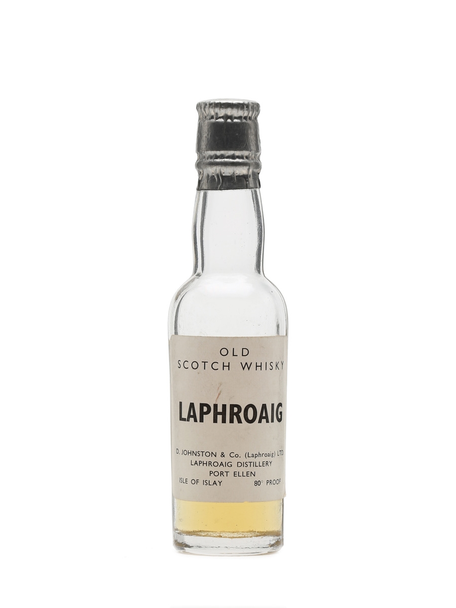 Laphroaig 80 Proof Bottled 1950s Miniature