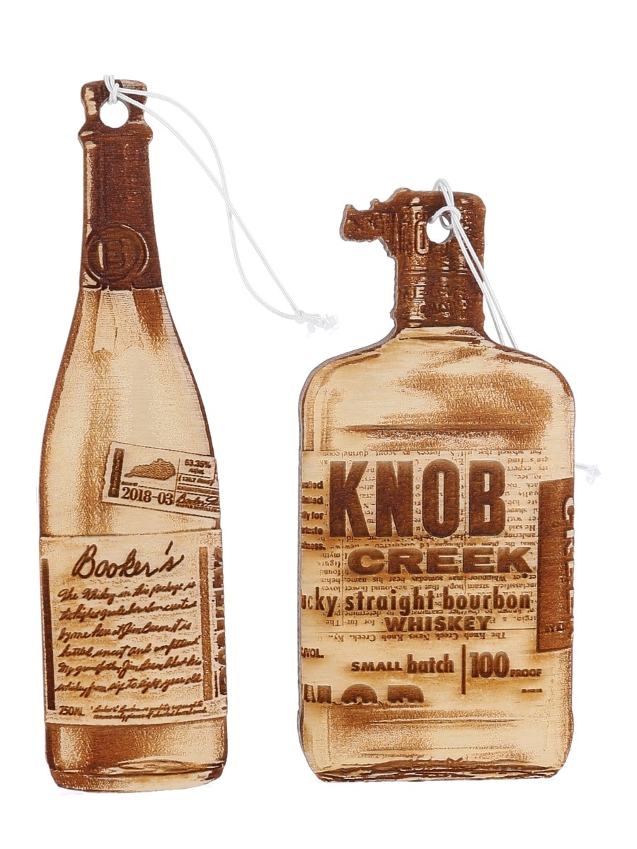 Booker's & Knob Creek Wooden Bottle Tags  