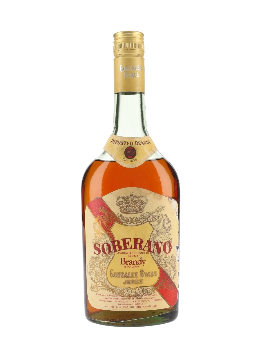 Soberano Bottled 1980s-1990s - Wax & Vitale 70cl / 38%