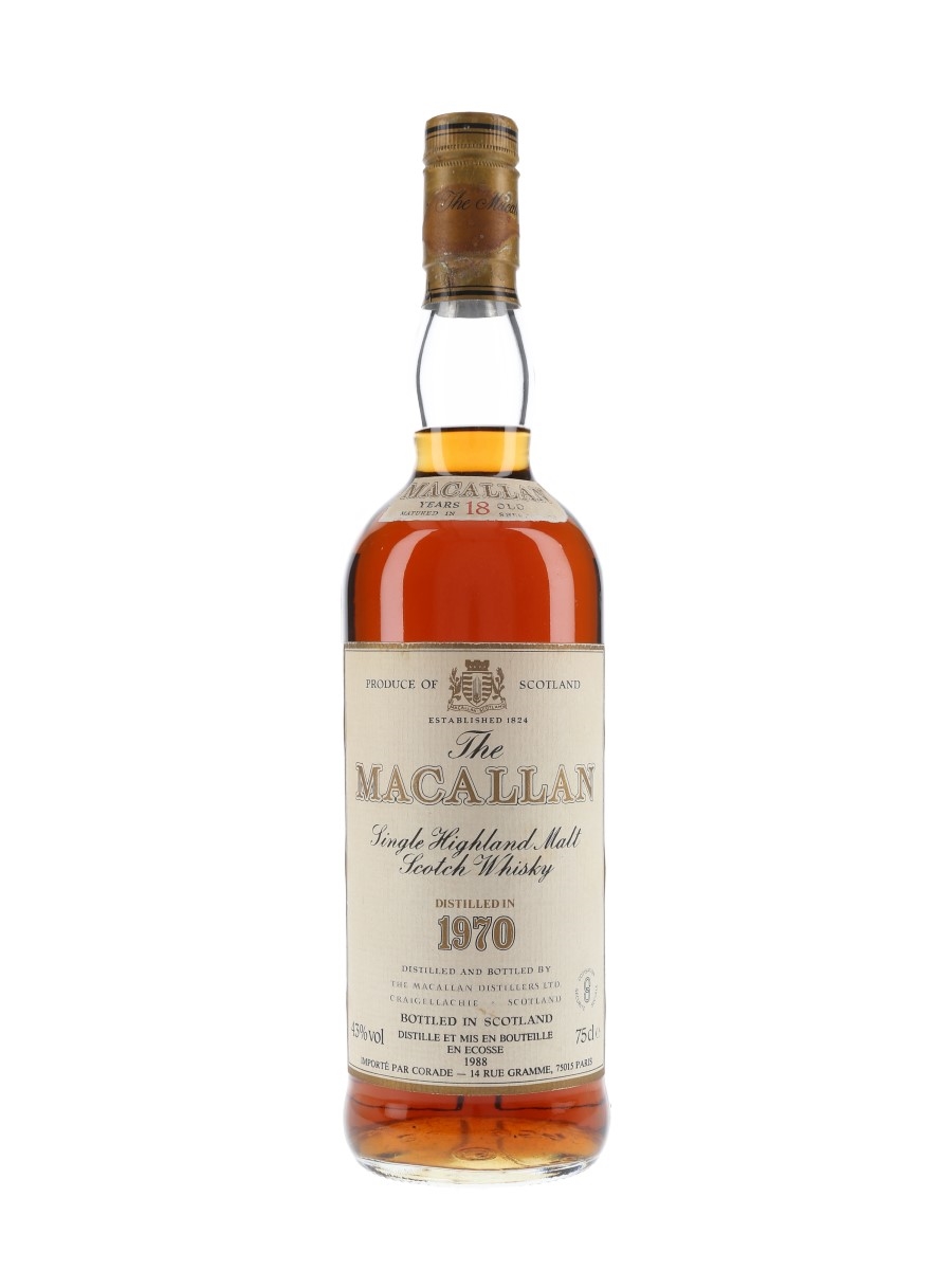 Macallan 1970 18 Year Old - Lot 81626 - Buy/Sell Macallan Whisky