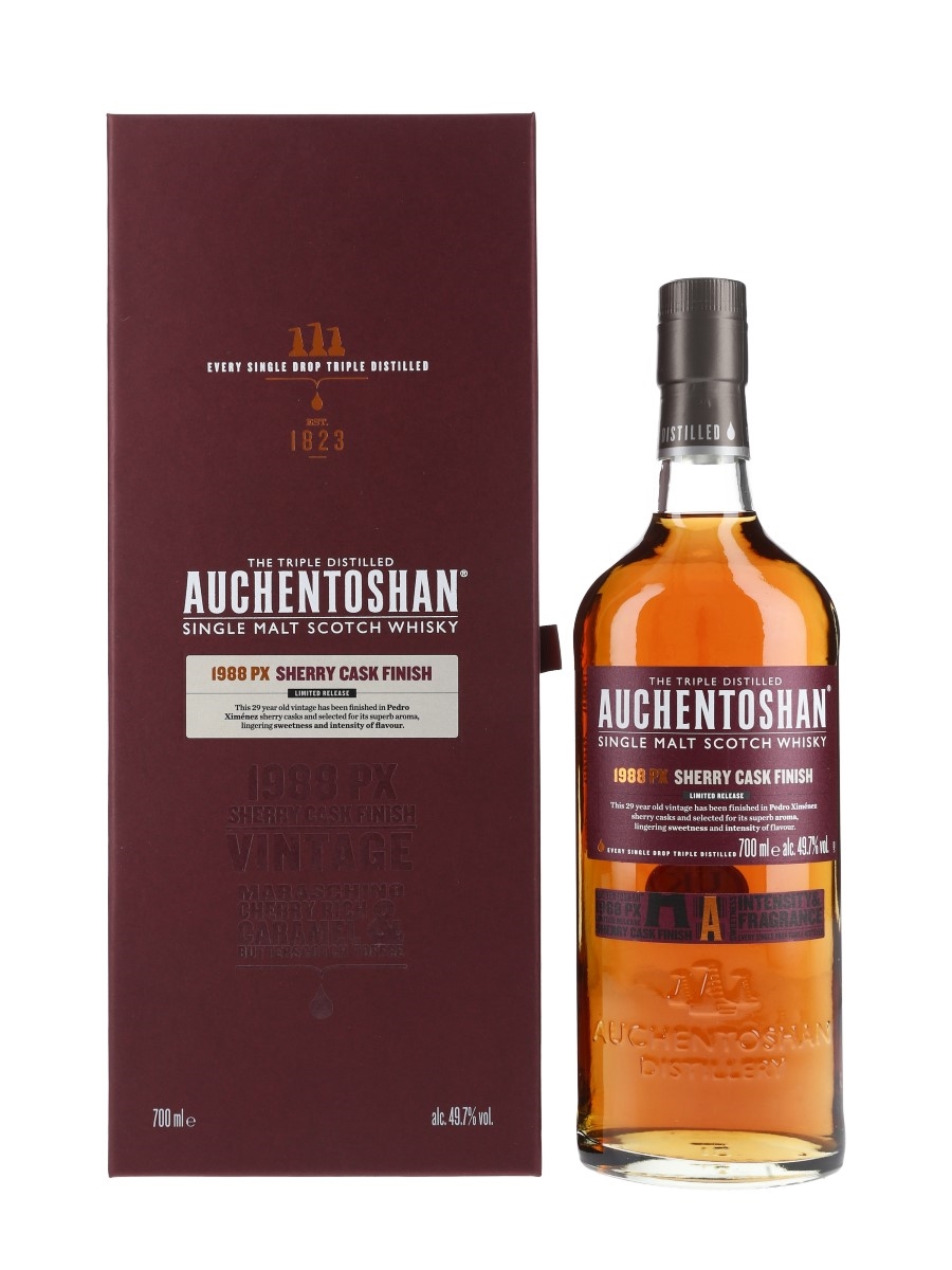 Auchentoshan 1988 29 Year Old PX Sherry Cask Finish  70cl / 49.7%