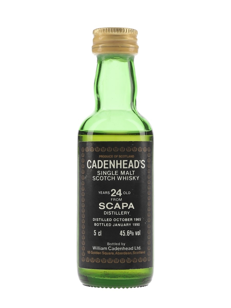 Scapa 1965 24 Year Old Bottled 1990 - Cadenhead's 5cl / 45.6%