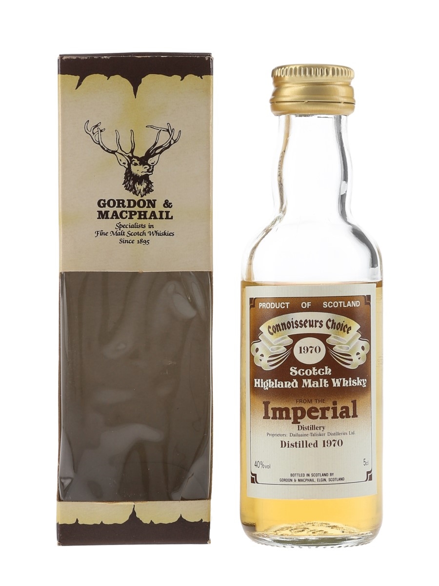 Imperial 1970 Connoisseurs Choice Bottled 1980s - Gordon & MacPhail 5cl / 40%