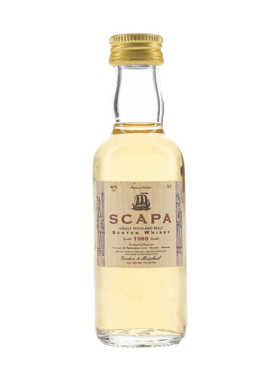 Scapa 1988 Bottled 1999 - Gordon & MacPhail 5cl / 40%