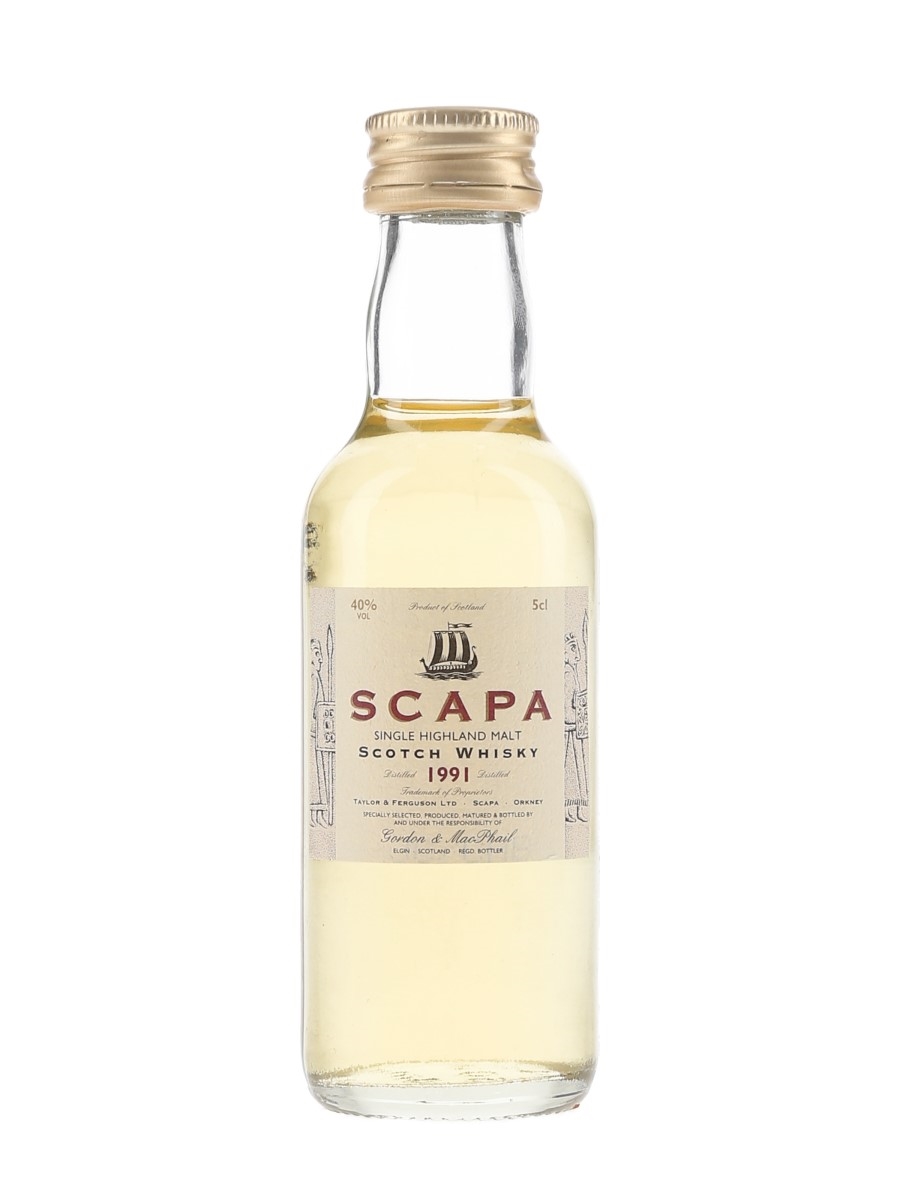 Scapa 1991 Bottled 2003 - Gordon & MacPhail 5cl / 40%
