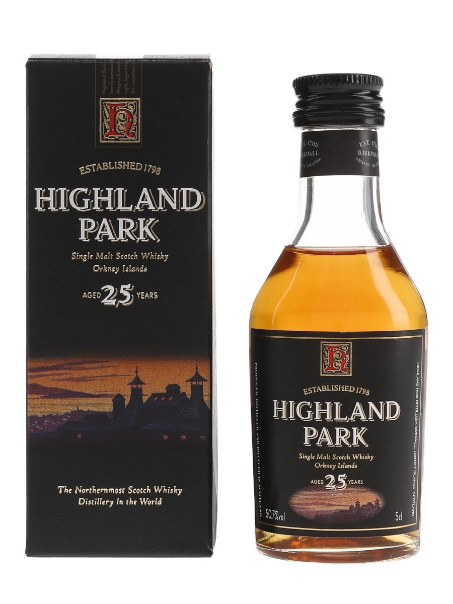 Highland Park 25 Year Old Bottled 1990s-2000s 5cl / 50.7%