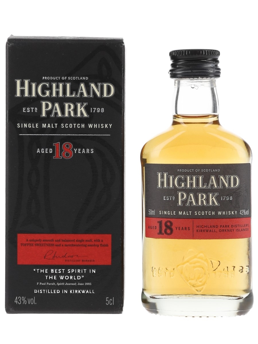 Highland Park 18 Year Old Bottled Pre 2012 5cl / 43%